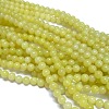Natural Lemon Jade Beads Strands G-H1631-8MM-1