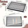 10 Grids Rectangle PU Leather Watch Straps Necklace Bracelet Display Tray ODIS-NB0001-38A-2