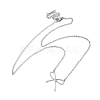 Non-Tarnish 304 Stainless Steel Bowknot Pendant Necklaces for Women NJEW-S434-01P-2
