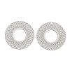 201 Stainless Steel Laser Cut Connector Charms STAS-Z116-08P-1