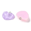 Translucent Resin Pendants RESI-A025-06C-3