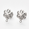 Non-Tarnish 304 Stainless Steel Stud Earring Findings STAS-S079-73B-2