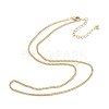 Brass Curb Chain Necklaces NJEW-K123-09G-2