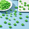 100Pcs 2 Styles Opaque Acrylic Beads SACR-YW0001-73-2