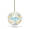 Handmade Porcelain Pendants PORC-WH0005-020-2