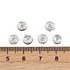 Brass Grade A Rhinestone Spacer Beads RB-A014-Z6mm-S-3