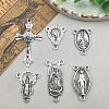 12Pcs Tibetan Style Alloy Multi-Strand Links & Pendants PW-WG063F3-01-4