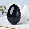Natural Obsidian Carved Healing Egg Figurines PW-WG29511-04-1