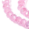 Baking Electroplate Glass Beads Strands DGLA-A039-J10mm-B16-3