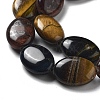 Natural 3-Color Tiger Eye Beads Strands G-P528-M22-01-4