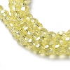 Electroplate Glass Bead Strands X-EGLA-R015-4mm-26-2