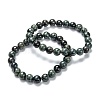 Natural Kambaba Jasper Stretch Beaded Bracelets G-A185-01V-2