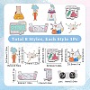 SUNNYCLUE 8Pcs 8 Style Chemistry Theme Enamel Pin JEWB-SC0001-32-2