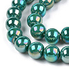 Electroplate Opaque Glass Beads Strands GLAA-T032-P8mm-AB12-3