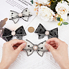 4Pcs 2 Style Heart Pattern Organza Bowknot Shoe Decorations DIY-FH0005-76-3