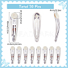 70Pcs Alloy Snap Hair Clip Finding AJEW-SC0003-36-2