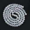 Baking Painted Electroplate Glass Beads Strands GLAA-G120-01B-2