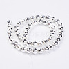 Non-magnetic Synthetic Hematite Bead Strands G-P262-25-8mm-S-2
