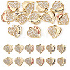 12Pcs 3 Colors Alloy Rhinestone Pendants FIND-TA0010-31-1