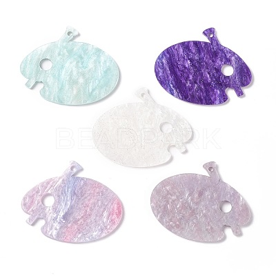 Acrylic Disc Big Pendants SACR-G015-F01-1