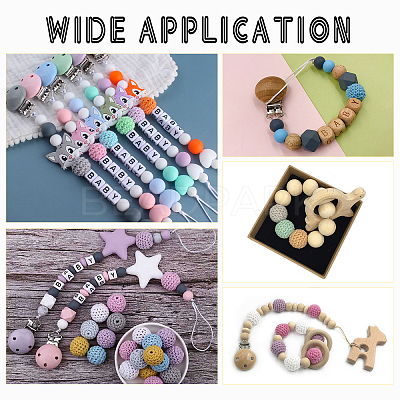 56Pcs 28 Colors Organic Wool Fabric Beads FIND-CA0003-74-1