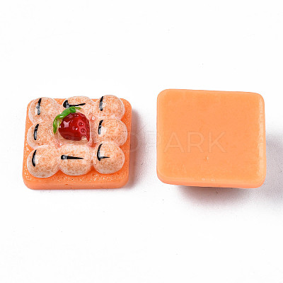 Opaque Epoxy Resin Cabochons LS-CRES-S358-62-1