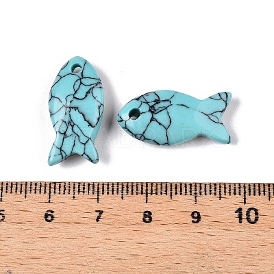 Synthetic Turquoise Pendants X-G-N342-106K-1