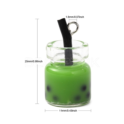 Glass Bottle Pendants CRES-S359-01H-1