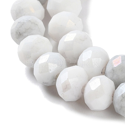 Electroplate Glass Beads Strands LAMP-S068-02D-1