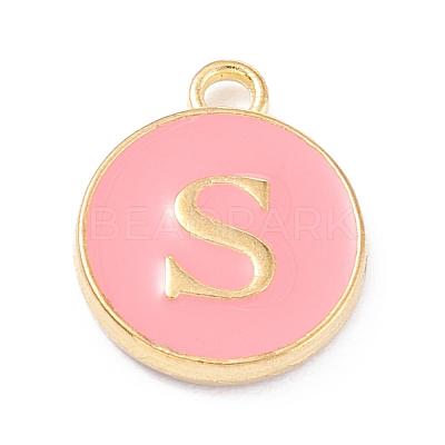 Golden Plated Alloy Enamel Charms ENAM-Q437-14S-1