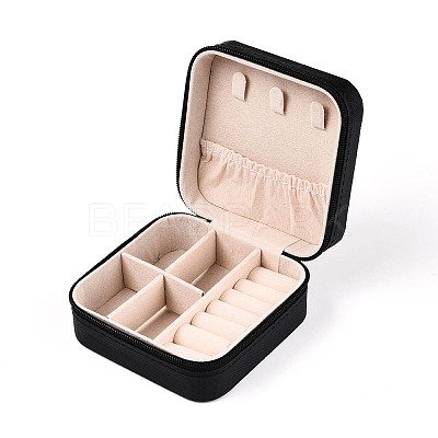 Square PU Leather Jewelry Set Box PAAG-PW0012-05D-1
