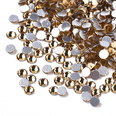 Glass Flat Back Rhinestone Cabochons RGLA-S002-16SS-07-1