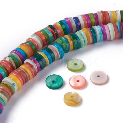 Natural Freshwater Shell Beads Strands BSHE-I016-04F-1