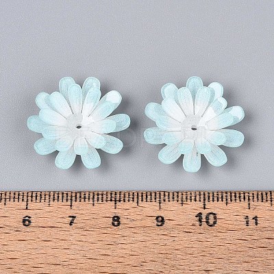 Flower Acrylic Bead Caps SACR-T017-50B-1