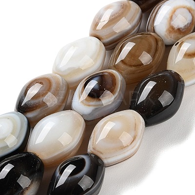 Natural Eye Agate Beads Strands G-NH0019-D03-02-1