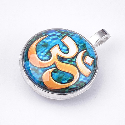 Glass Pendants GLAA-T005-01-1