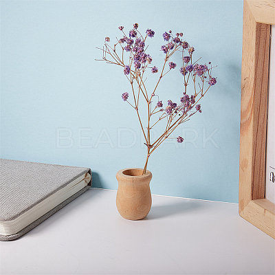Unfinished Blank Wooden Vase WOOD-GF0001-04-1