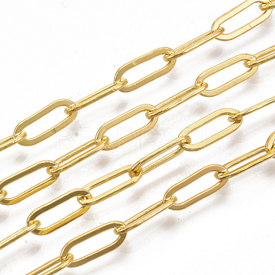 Brass Paperclip Chains X-CHC-S008-001B-G-1