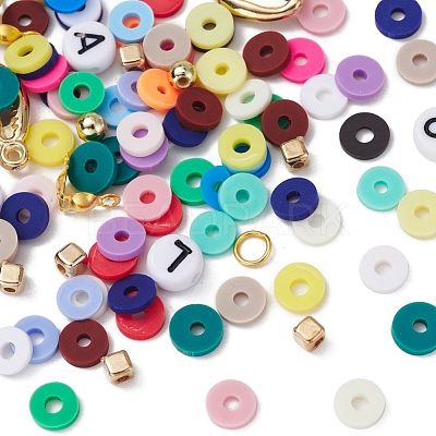DIY Polymer Clay Beads Jewelry Set Making Kit DIY-YW0004-50-1