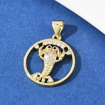 Brass Micro Pave Cubic Zirconia Pendant & Stud Earrings Sets for Women SJEW-F227-01F-G-1