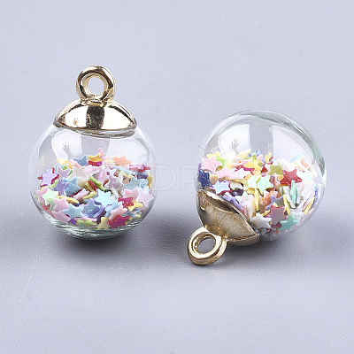 Glass Ball Pendants LS-GLAA-T003-08F-1