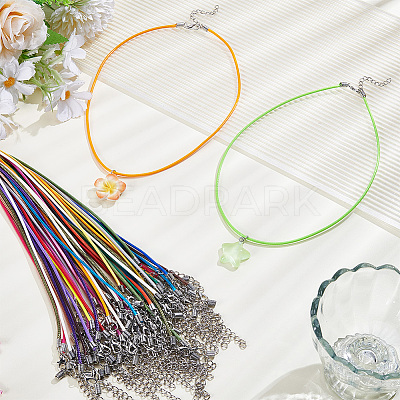 50Pcs Imitation Leather Round Cord Necklace Making NJEW-SC0001-89B-1