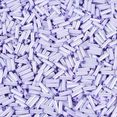 FGB Grade A Glass Round Bugle Beads SEED-Q040-06A-07-1
