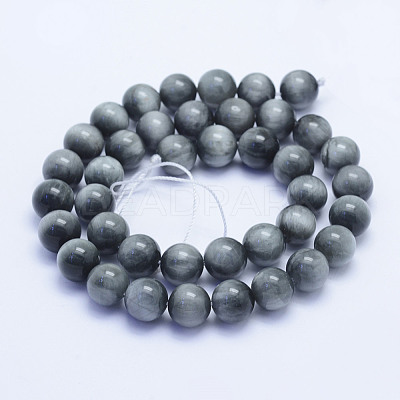 Natural Hawk's Eye Beads Strands G-L478-03-10mm-1