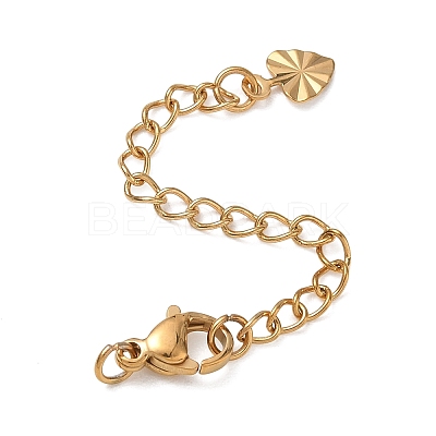201 Stainless Steel Curb Chain Extender SA-CBA0FDA-01G-18-1