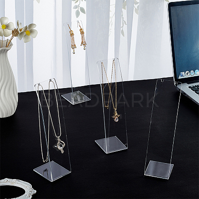 Acrylic Necklace Display Stands NDIS-WH0003-015A-1
