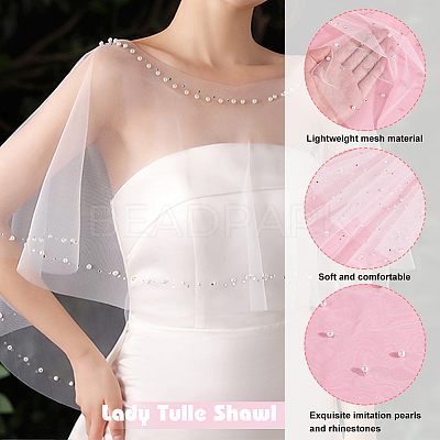 Lady Tulle Collars AJEW-WH0502-34B-1
