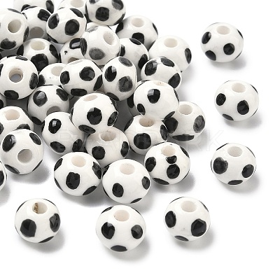 Handmade Porcelain European Beads PORC-C009-01F-1
