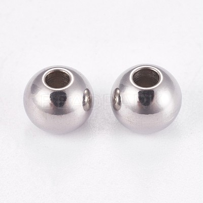 Tarnish Resistant 202 Stainless Steel Rondelle Spacer Beads STAS-F094-06A-P-1