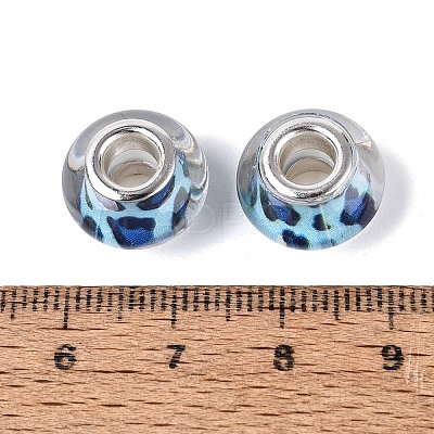 Opaque Resin European Beads RESI-N044-03S-06-1